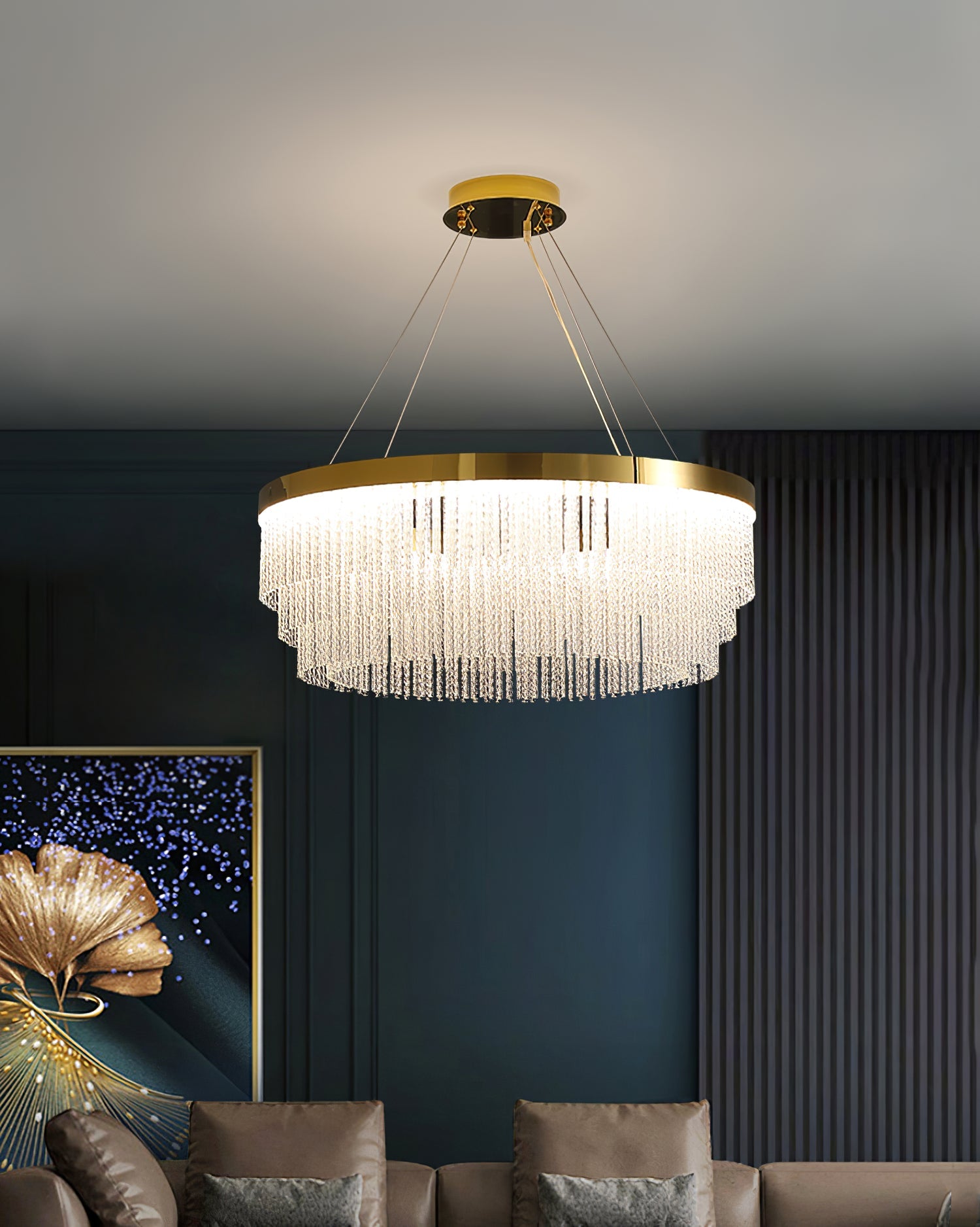 RAVENHALL CRYSTAL DROPLET CHANDELIER