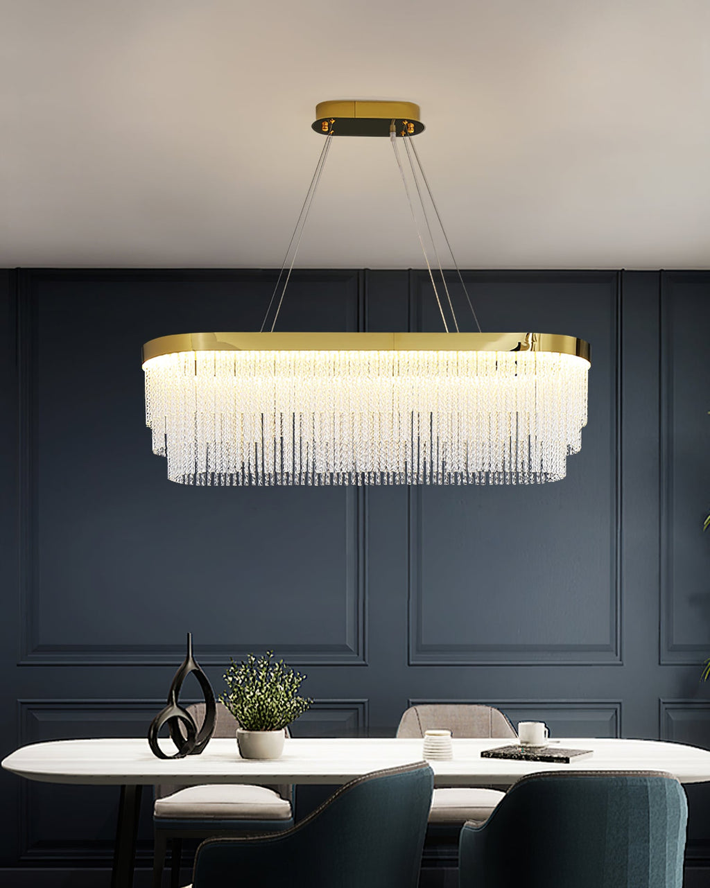 RAVENHALL CRYSTAL DROPLET CHANDELIER
