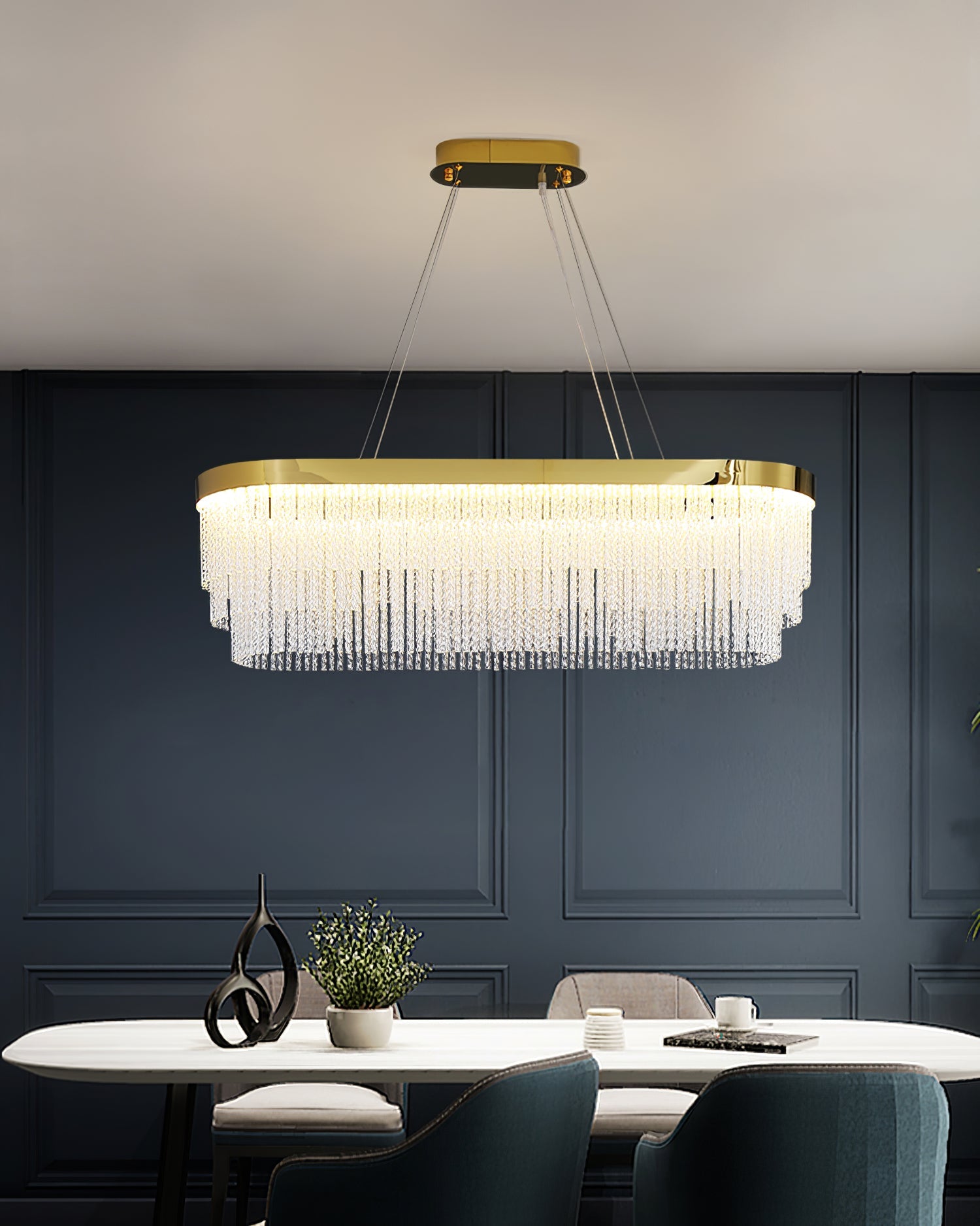 RAVENHALL CRYSTAL DROPLET CHANDELIER
