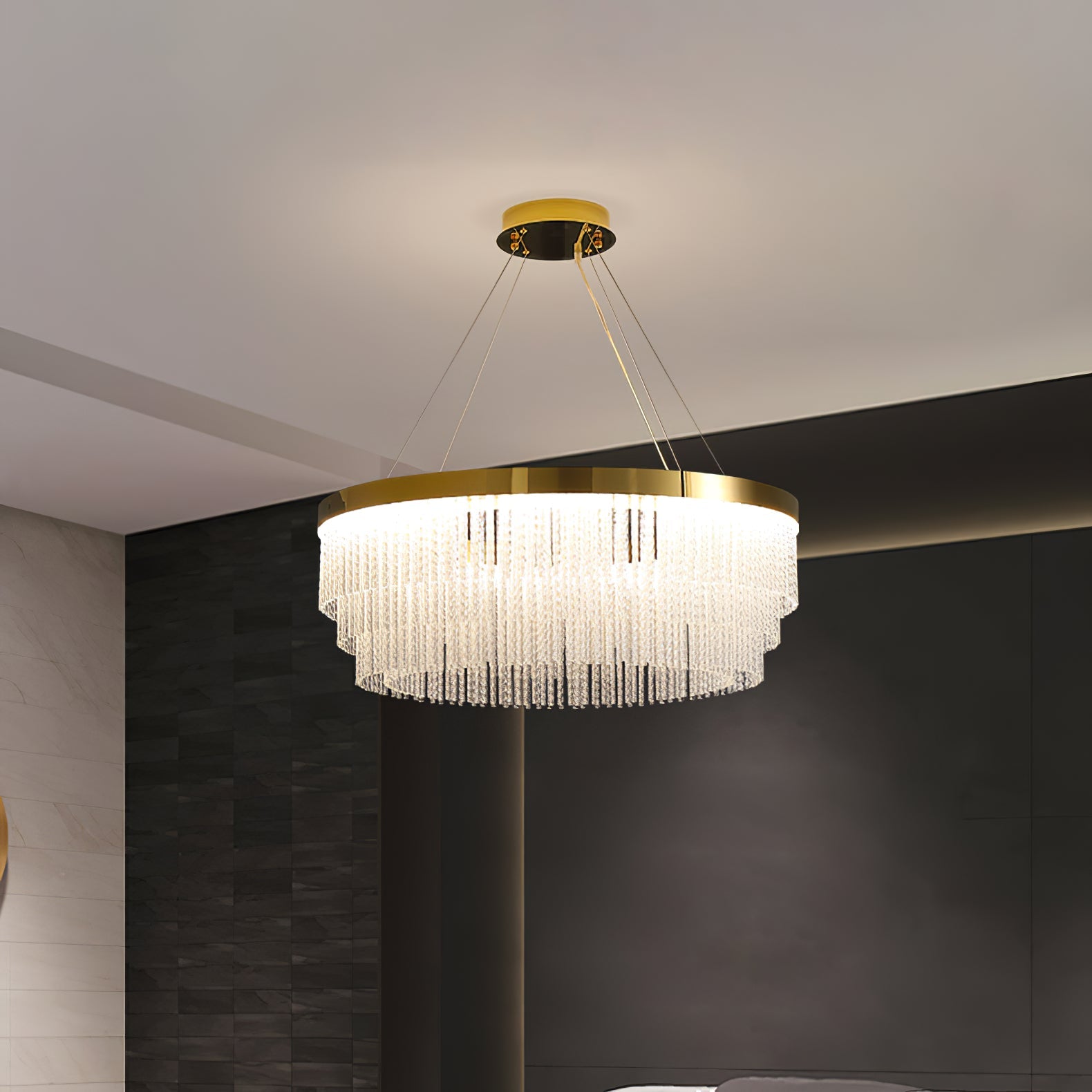 RAVENHALL CRYSTAL DROPLET CHANDELIER