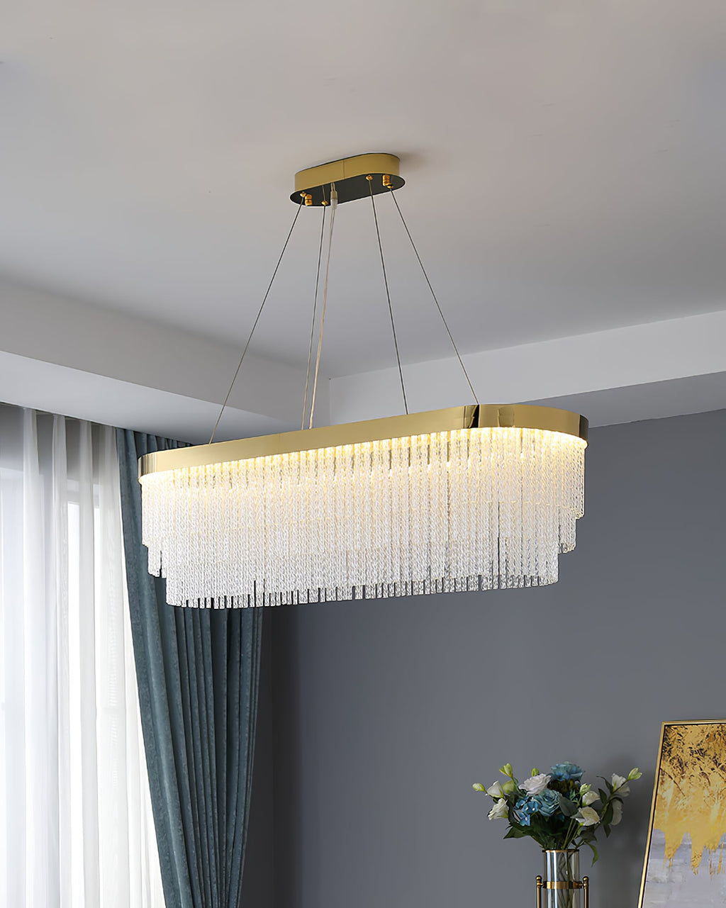 RAVENHALL CRYSTAL DROPLET CHANDELIER