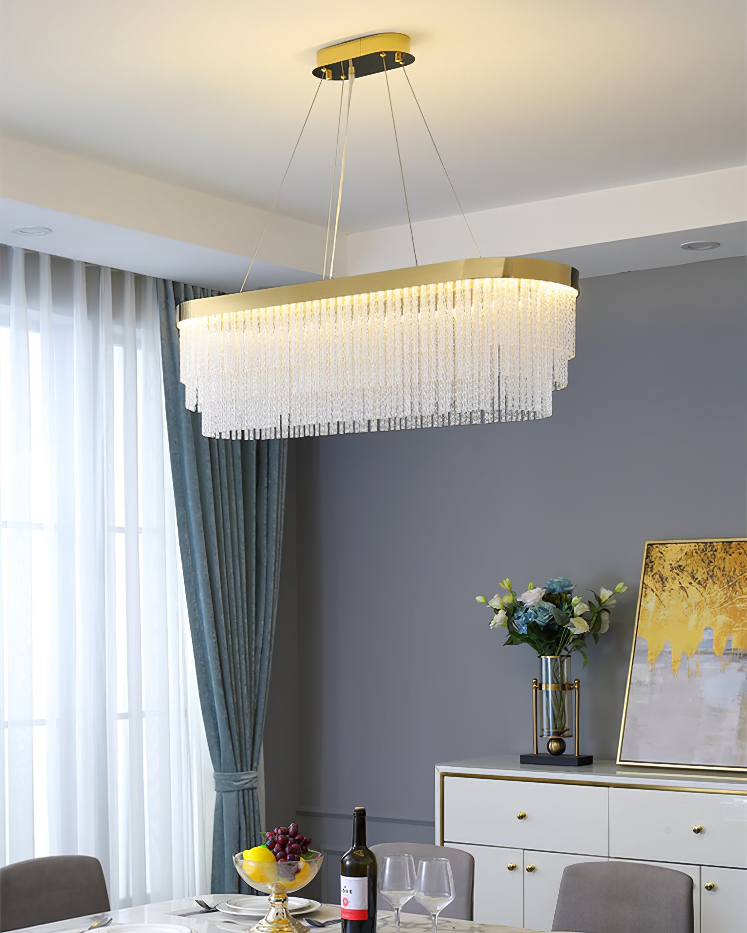 RAVENHALL CRYSTAL DROPLET CHANDELIER