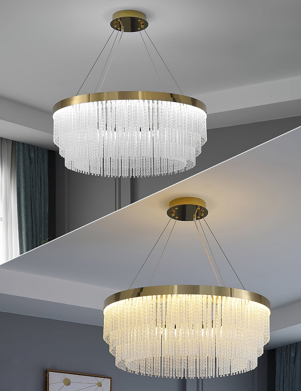 RAVENHALL CRYSTAL DROPLET CHANDELIER