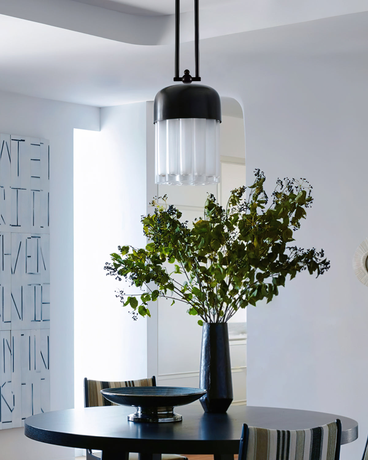 LAVENDULA VINTAGE GLASS HANGING LANTERN