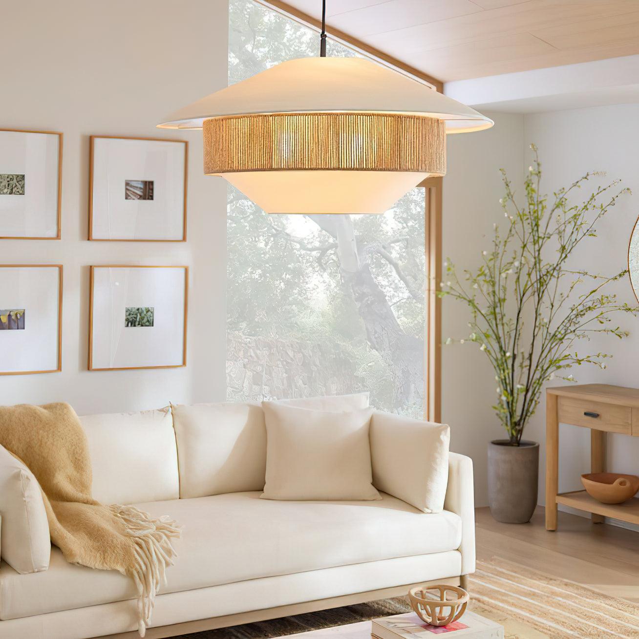 BRAMBLETON TEXTILE WEAVE HANGING LAMP