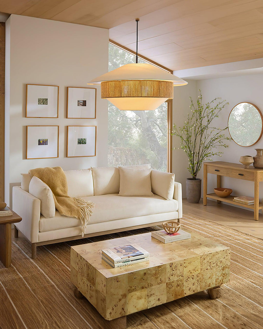 BRAMBLETON TEXTILE WEAVE HANGING LAMP