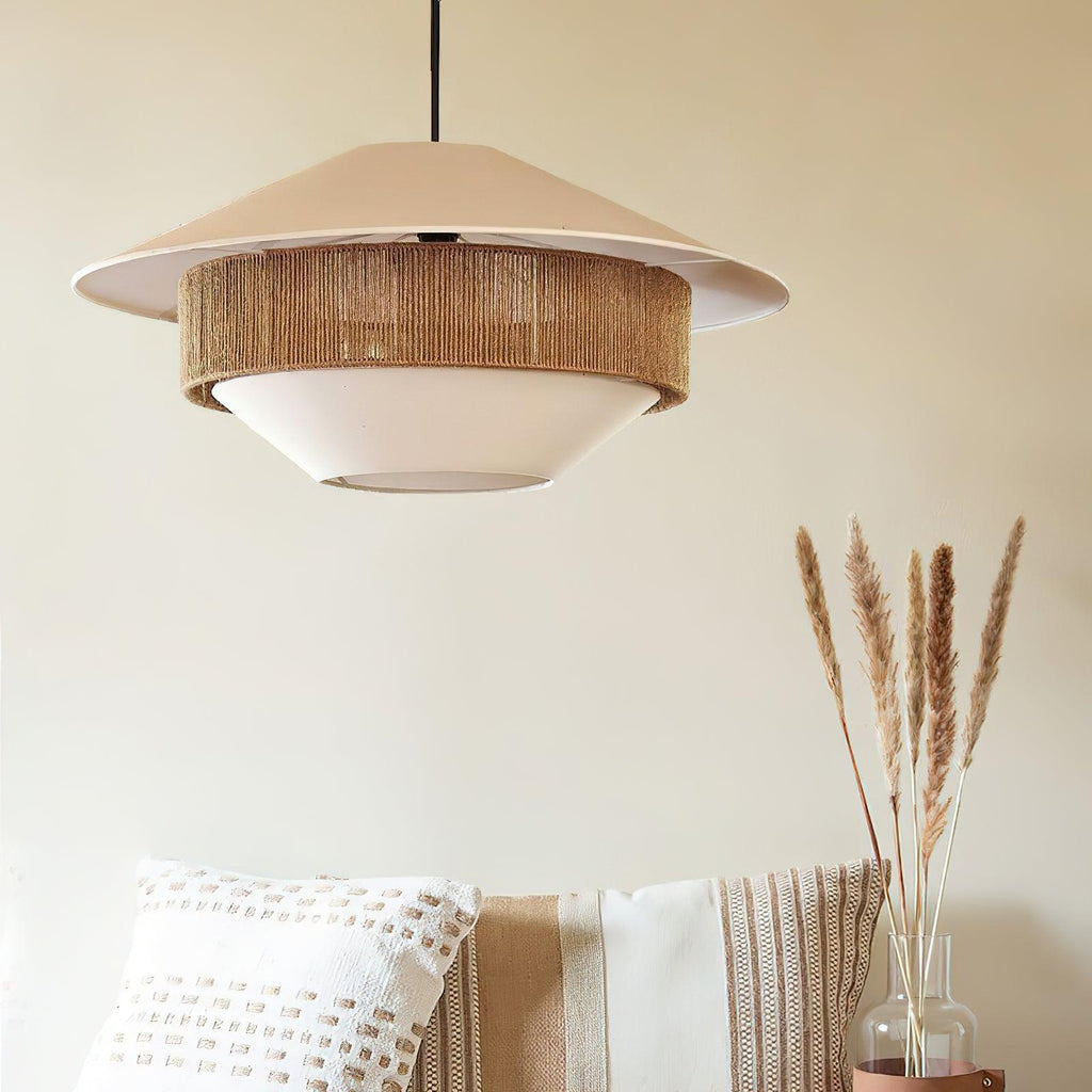 BRAMBLETON TEXTILE WEAVE HANGING LAMP