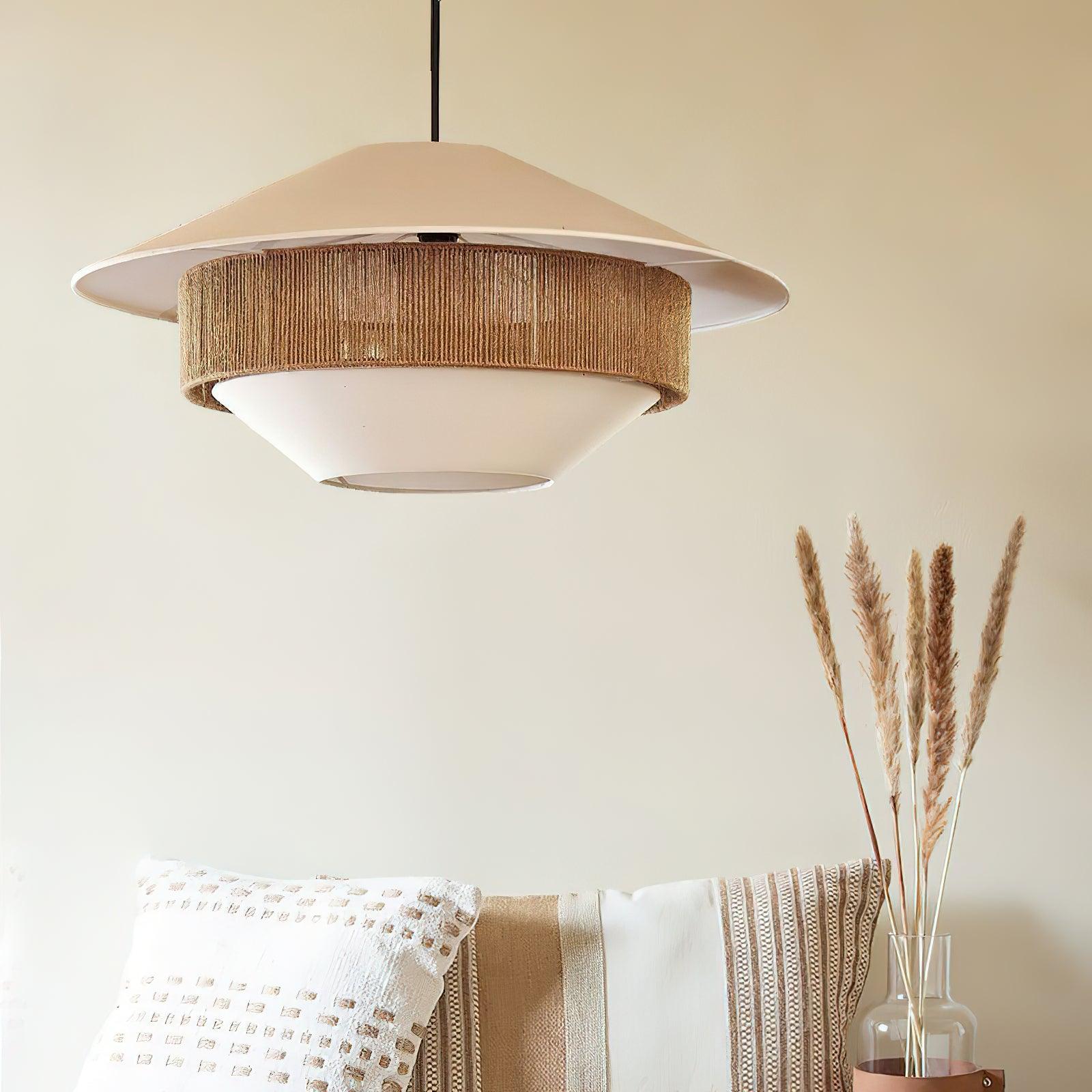 BRAMBLETON TEXTILE WEAVE HANGING LAMP