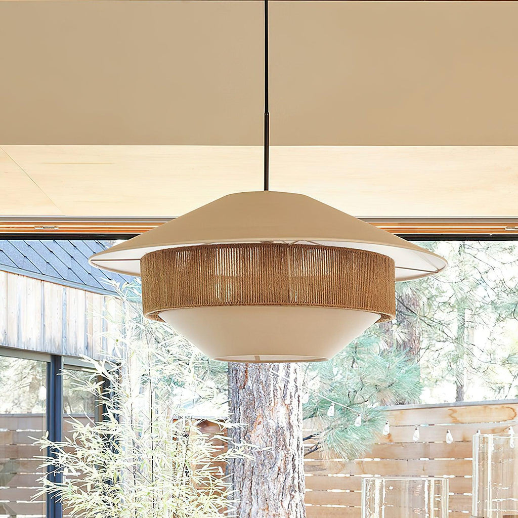 BRAMBLETON TEXTILE WEAVE HANGING LAMP