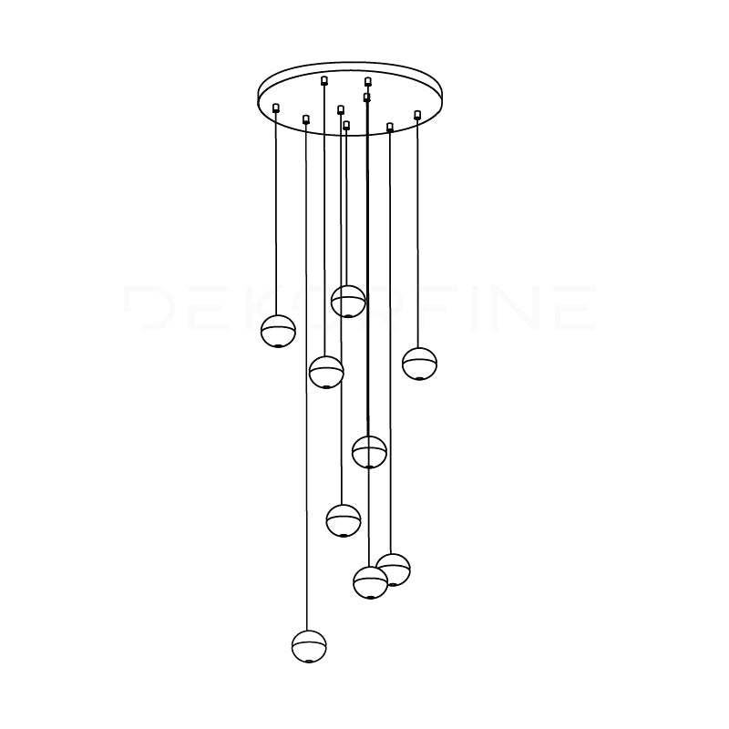 CAVENDISH SPHERE CRYSTAL CEILING LIGHT