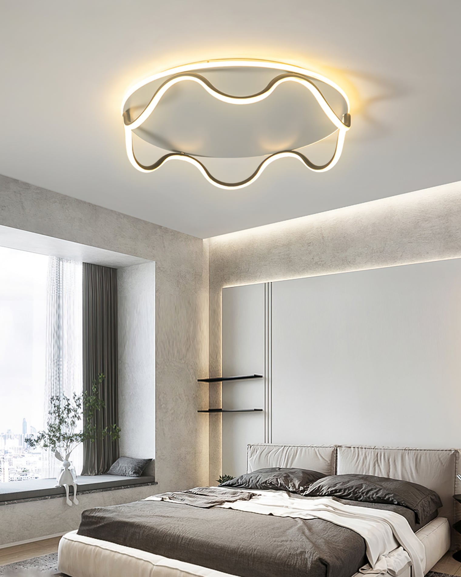 RAVENHURST ARTISANAL WOODEN CEILING LIGHT