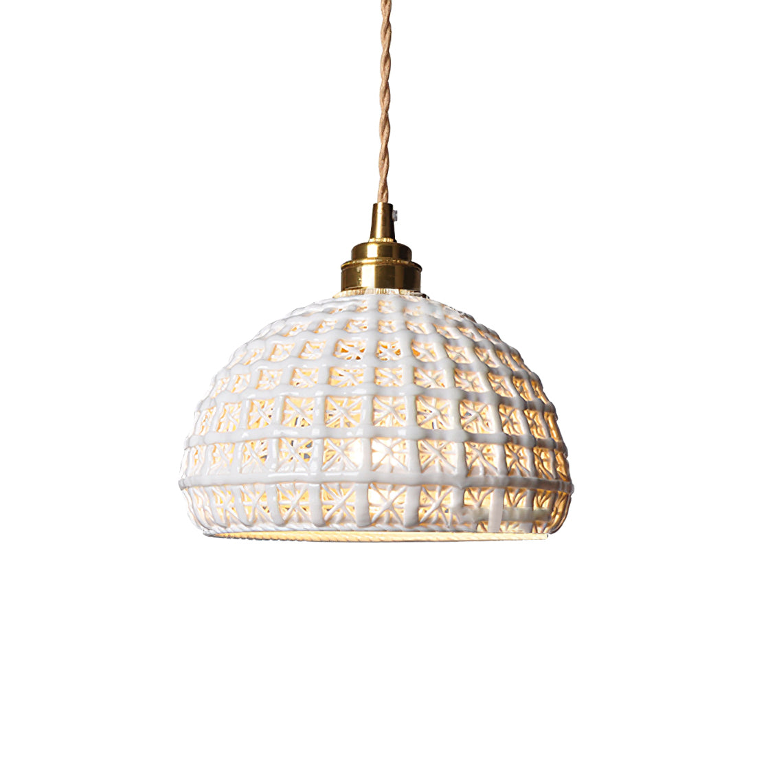 WINDSOR WHITE CLAY HANGING LANTERN
