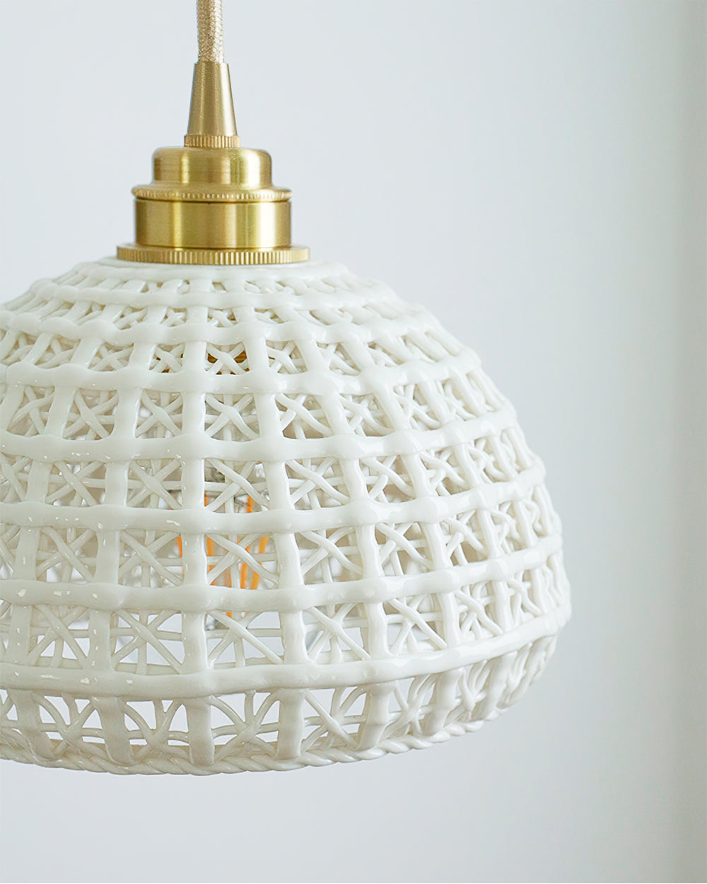 WINDSOR WHITE CLAY HANGING LANTERN