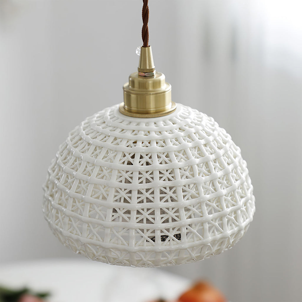 WINDSOR WHITE CLAY HANGING LANTERN