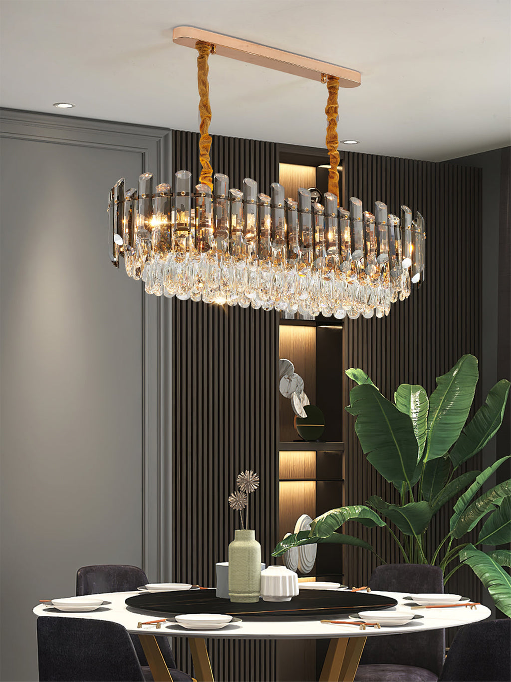 WINDSOR CRYSTAL LAYERED CEILING LIGHT