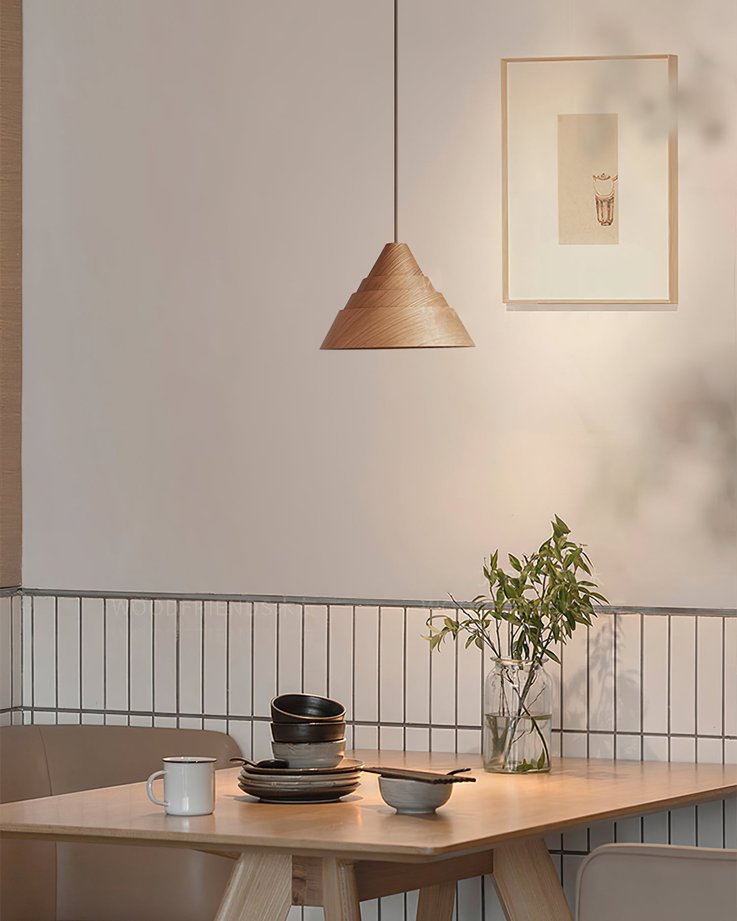 FENWICK WOODEN CANOPY PENDANT LUMINAIRE