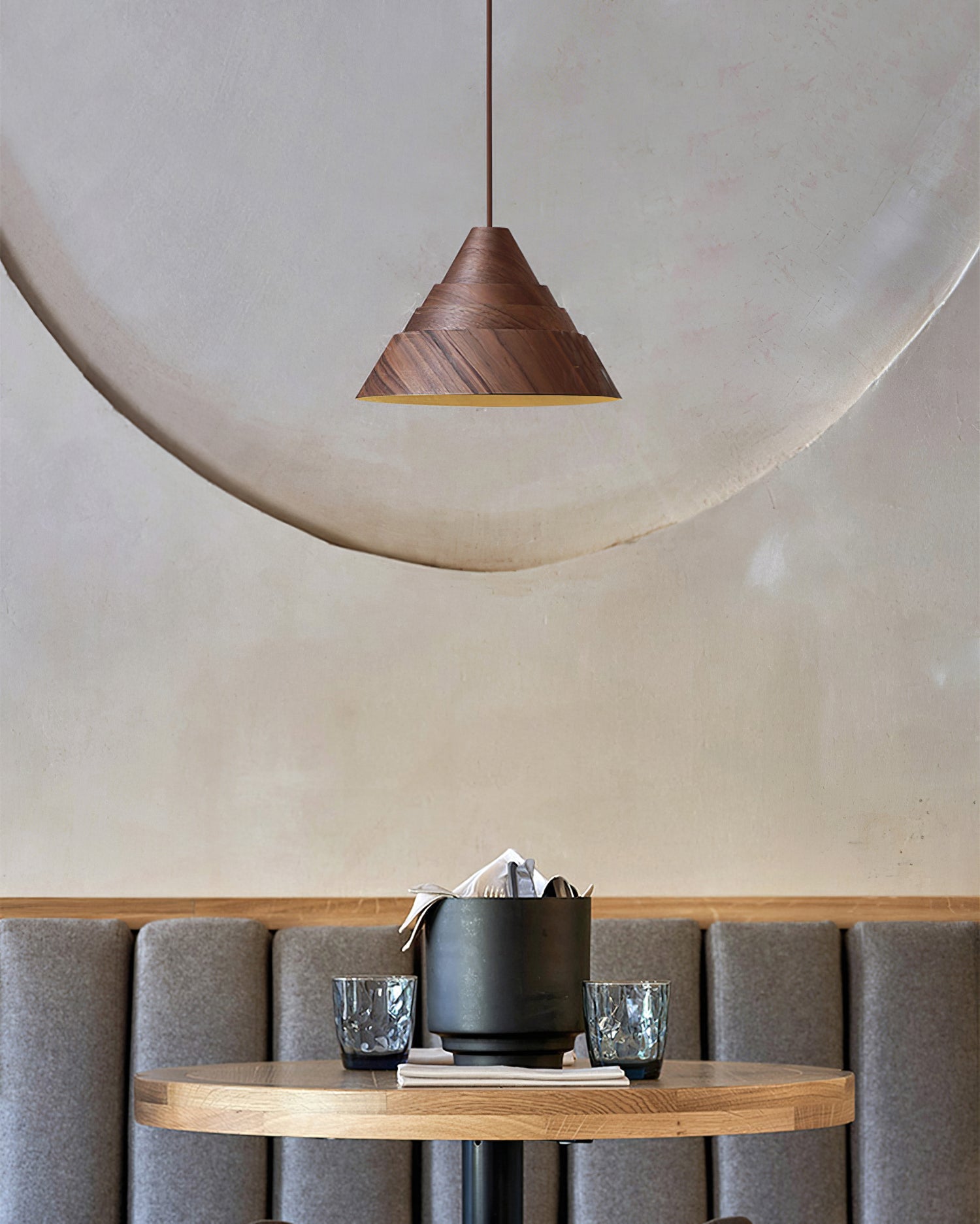 FENWICK WOODEN CANOPY PENDANT LUMINAIRE