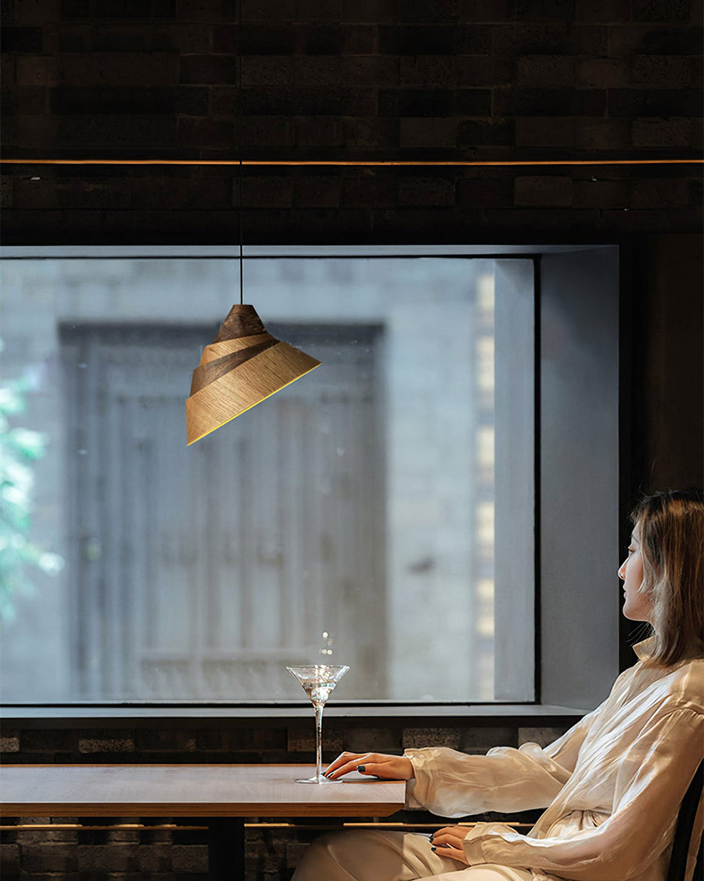 FENWICK WOODEN CANOPY PENDANT LUMINAIRE