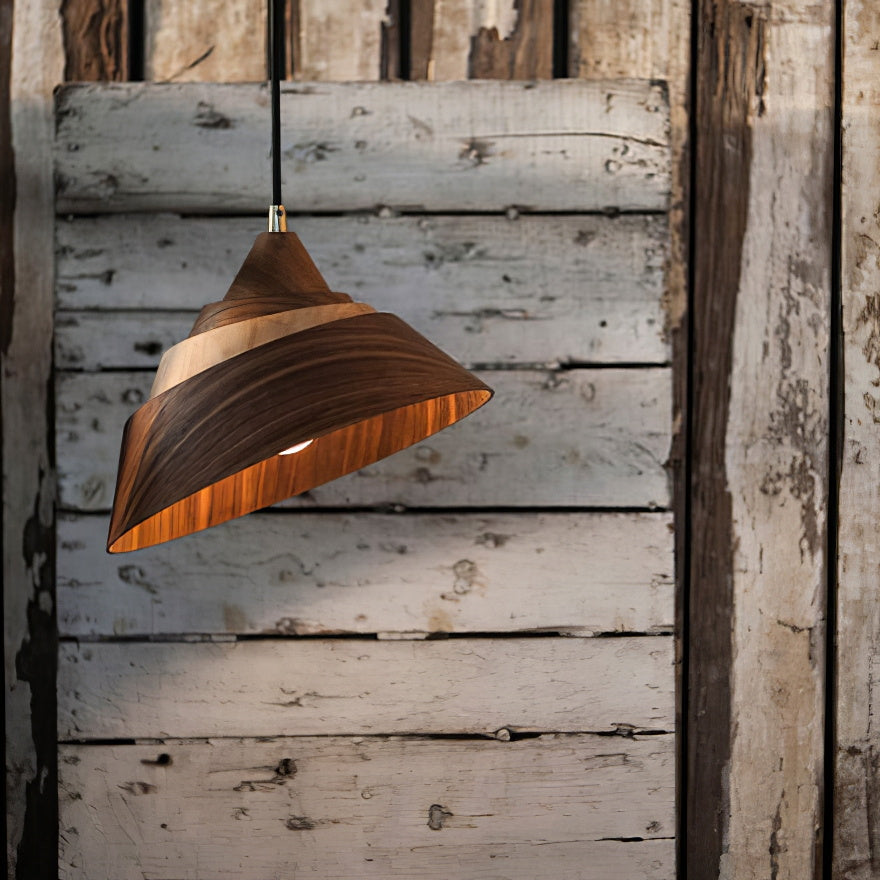 FENWICK WOODEN CANOPY PENDANT LUMINAIRE