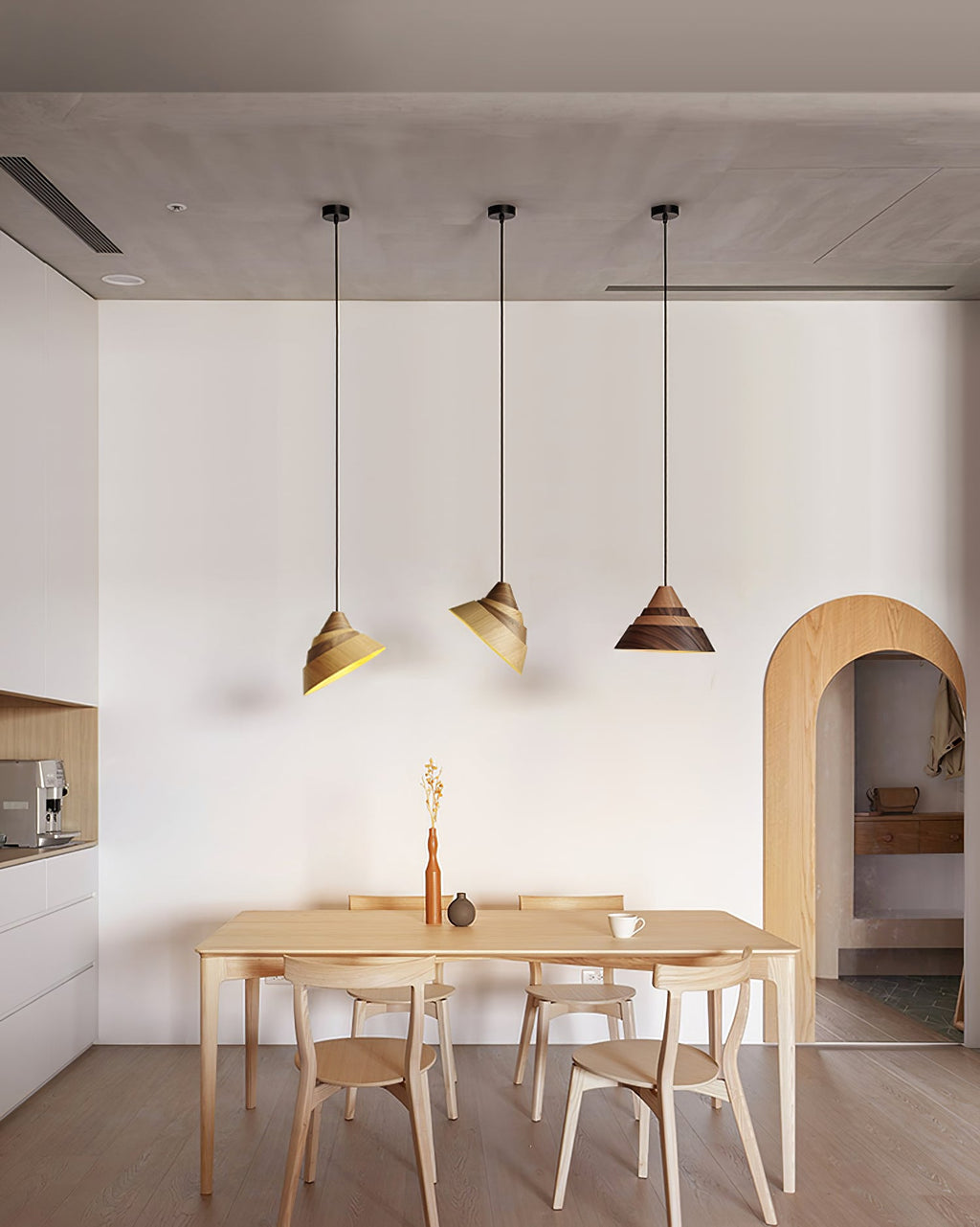 FENWICK WOODEN CANOPY PENDANT LUMINAIRE