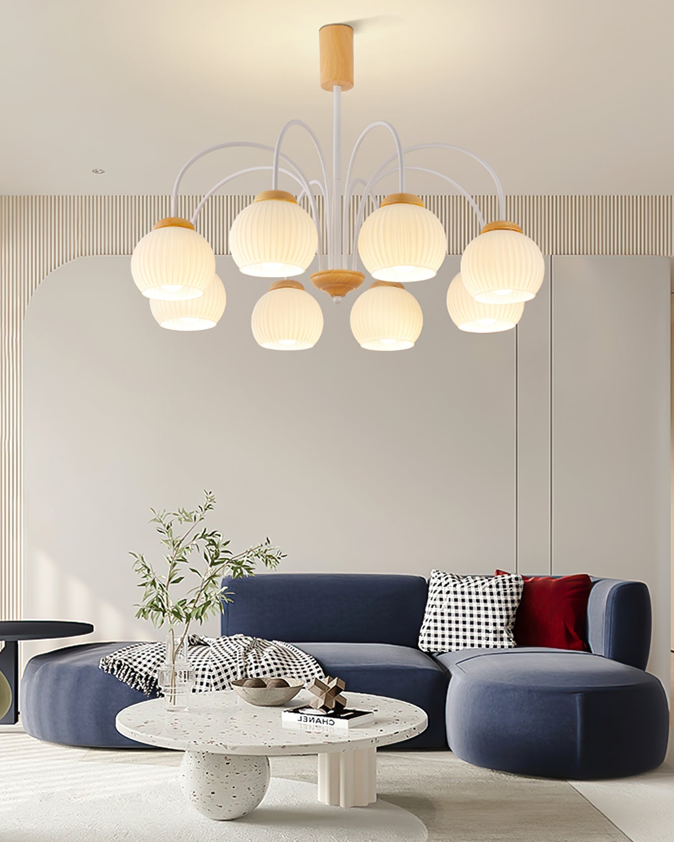 WINTHORPE RUSTIC WOODEN CANOPY CHANDELIER