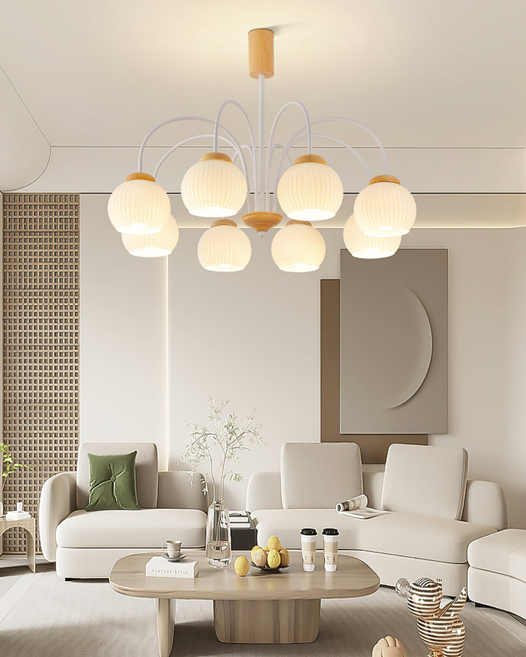 WINTHORPE RUSTIC WOODEN CANOPY CHANDELIER