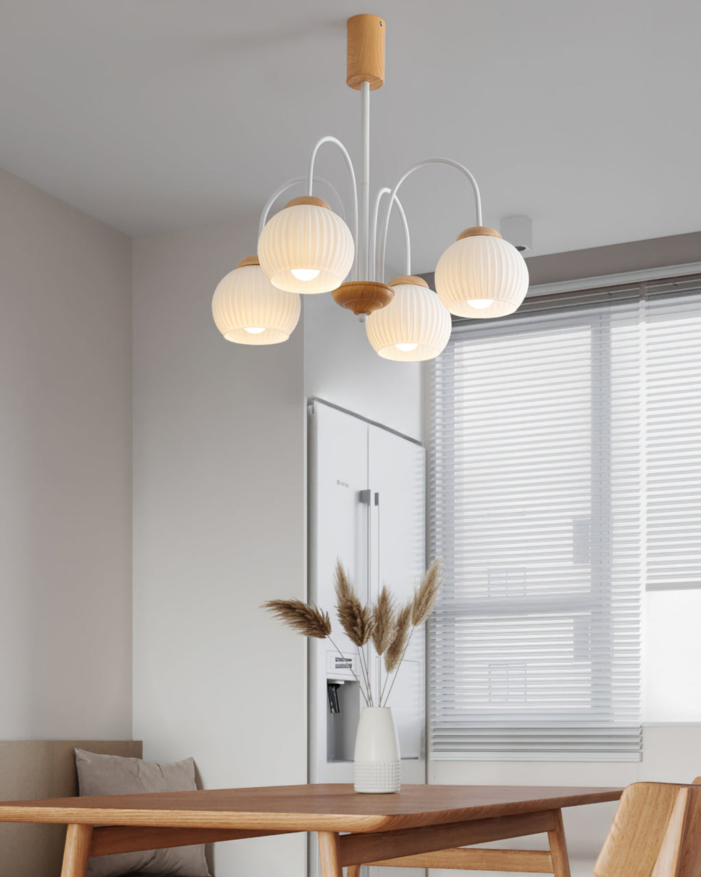 WINTHORPE RUSTIC WOODEN CANOPY CHANDELIER