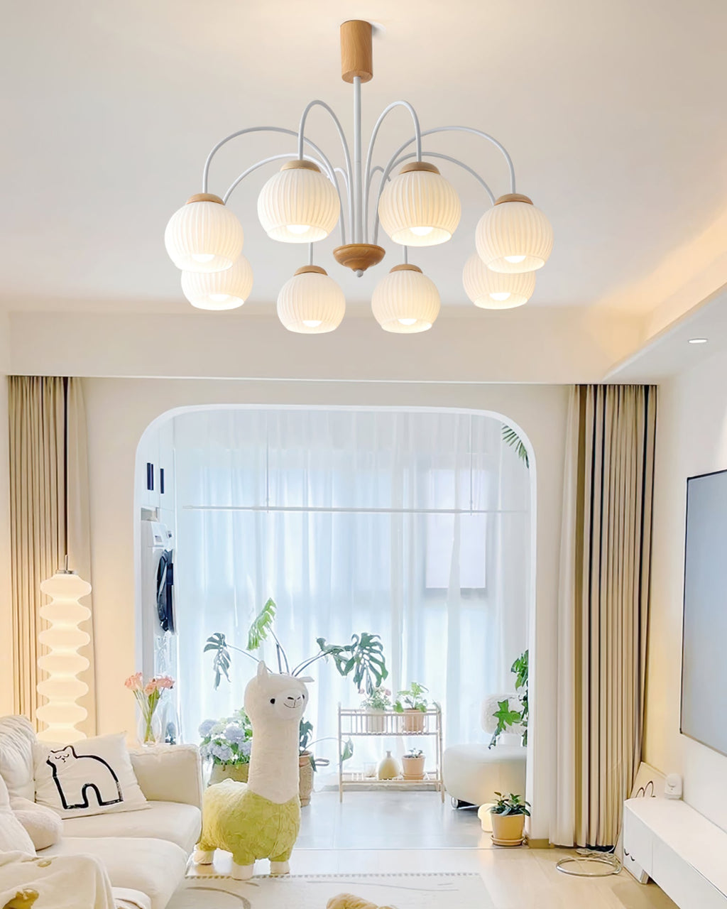 WINTHORPE RUSTIC WOODEN CANOPY CHANDELIER