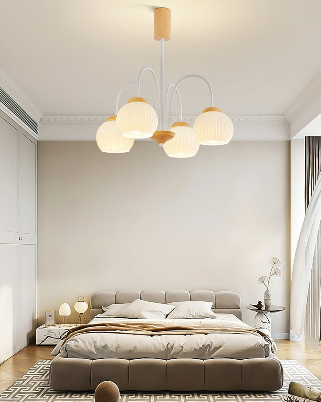WINTHORPE RUSTIC WOODEN CANOPY CHANDELIER