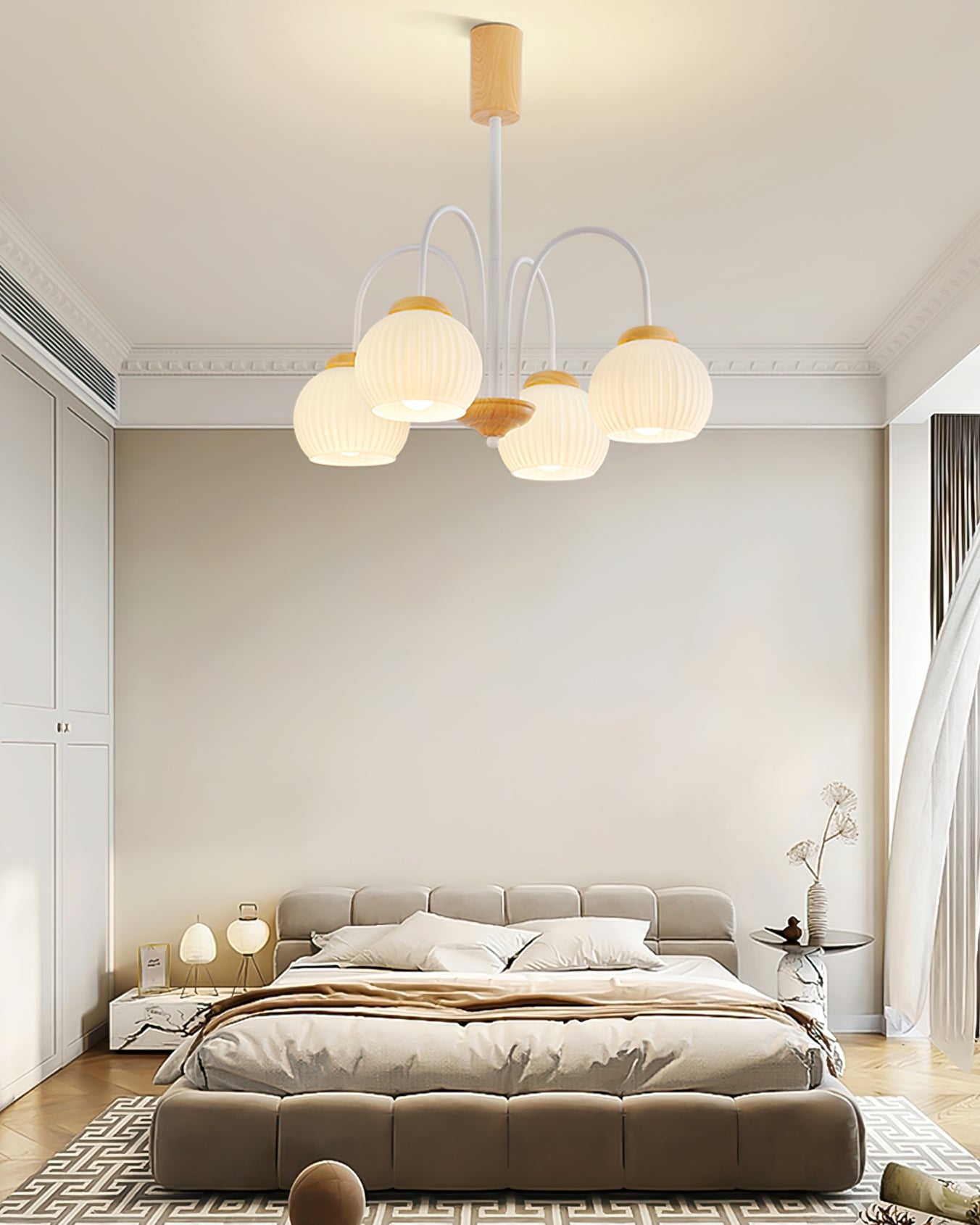 WINTHORPE RUSTIC WOODEN CANOPY CHANDELIER