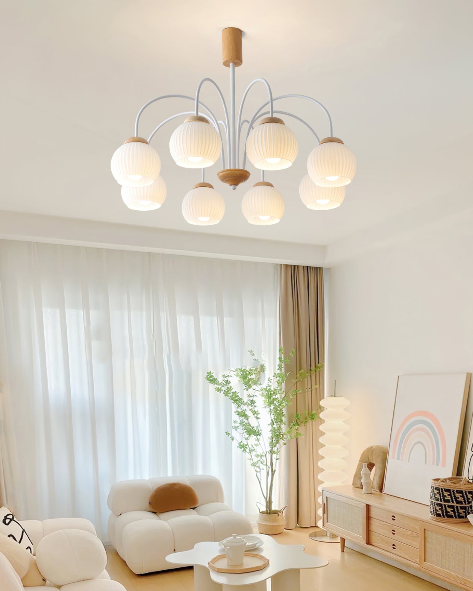 WINTHORPE RUSTIC WOODEN CANOPY CHANDELIER