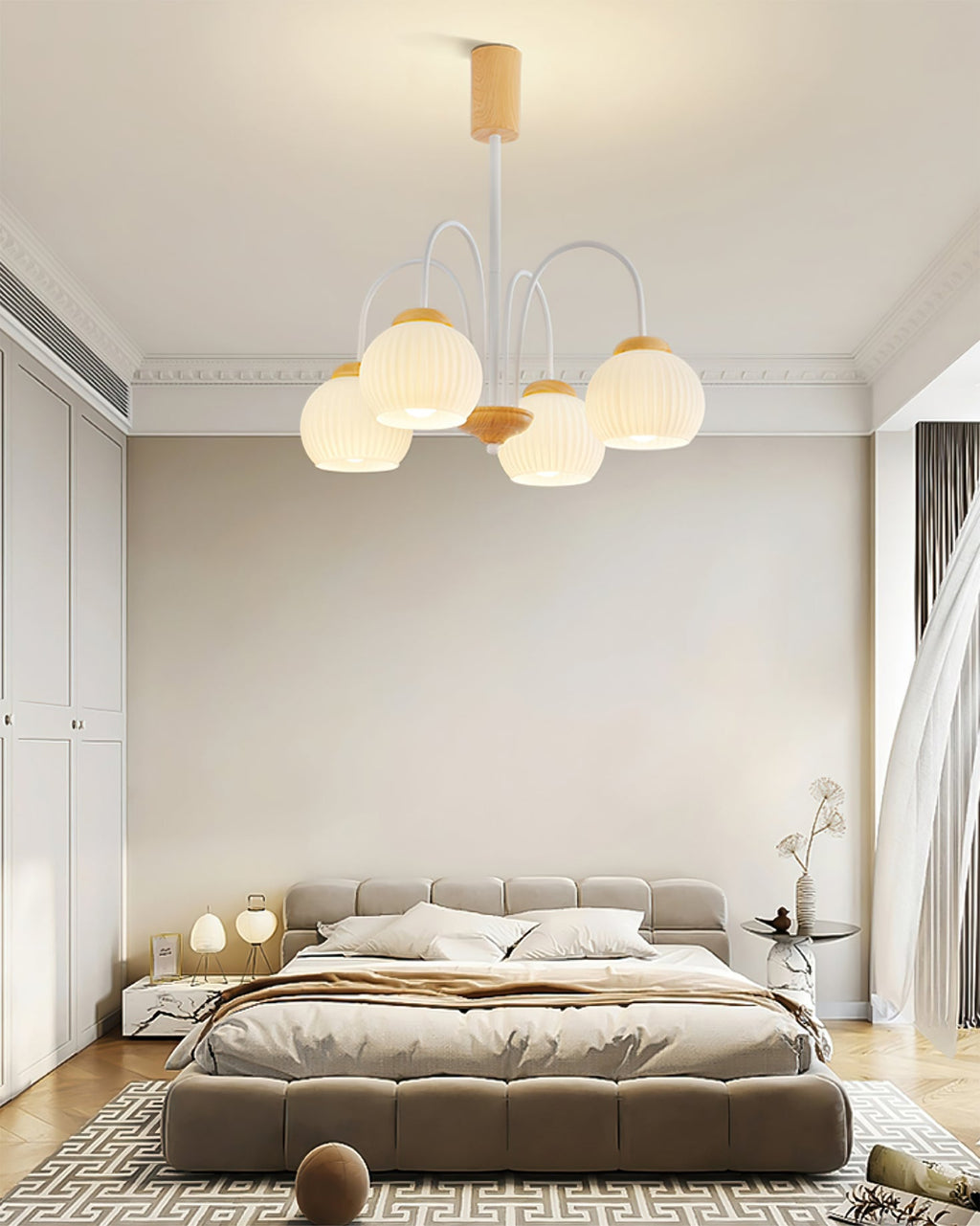WINTHORPE RUSTIC WOODEN CANOPY CHANDELIER