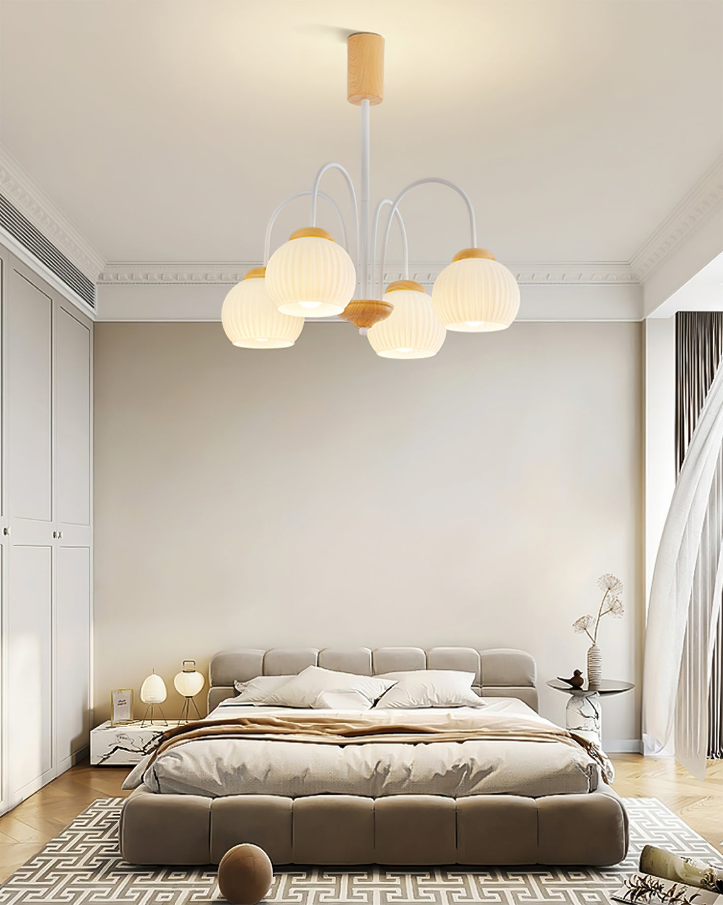 WINTHORPE RUSTIC WOODEN CANOPY CHANDELIER