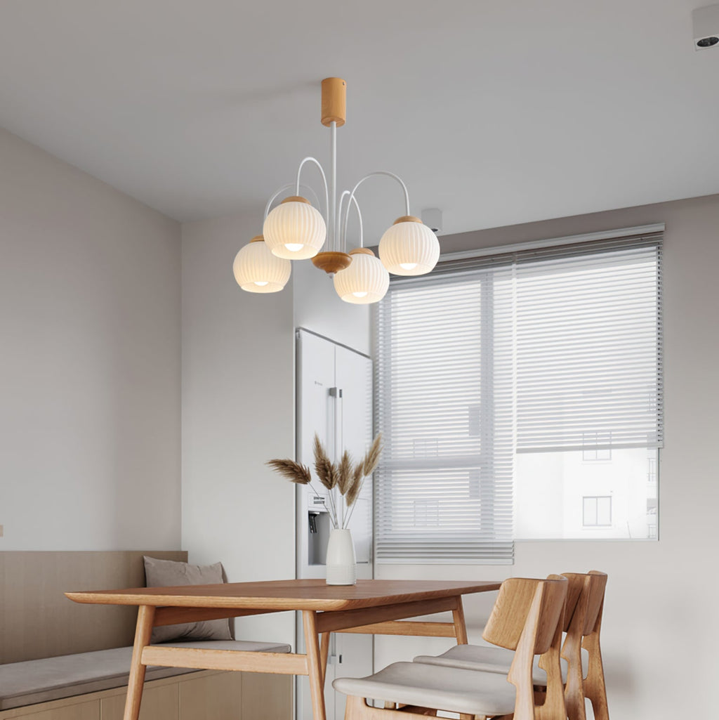 WINTHORPE RUSTIC WOODEN CANOPY CHANDELIER