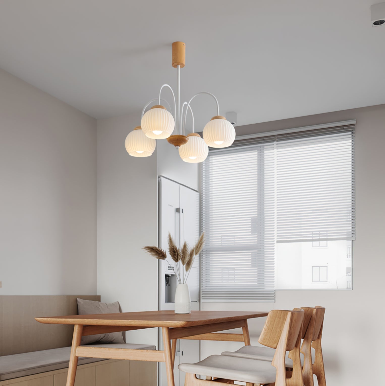 WINTHORPE RUSTIC WOODEN CANOPY CHANDELIER