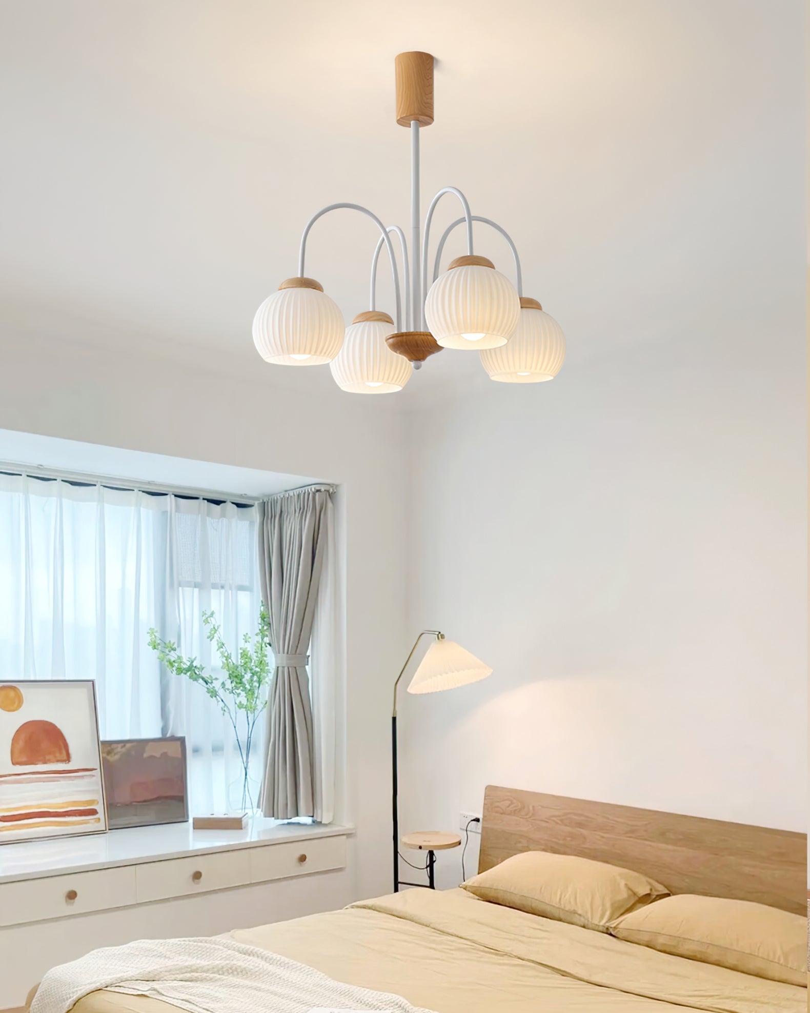 WINTHORPE RUSTIC WOODEN CANOPY CHANDELIER