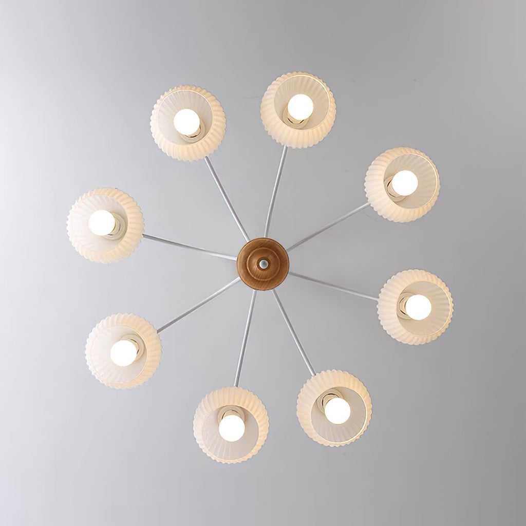 WINTHORPE RUSTIC WOODEN CANOPY CHANDELIER