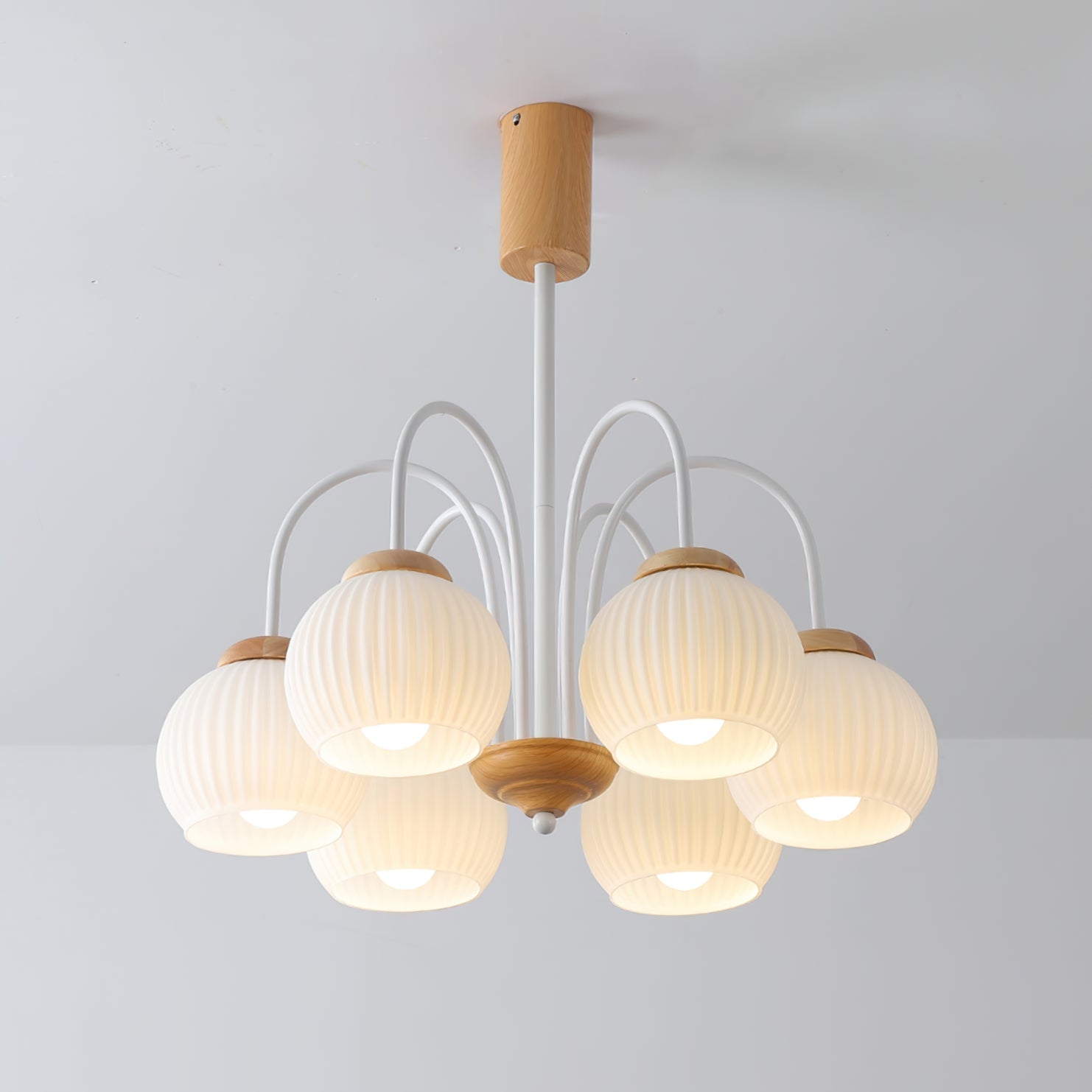 WINTHORPE RUSTIC WOODEN CANOPY CHANDELIER