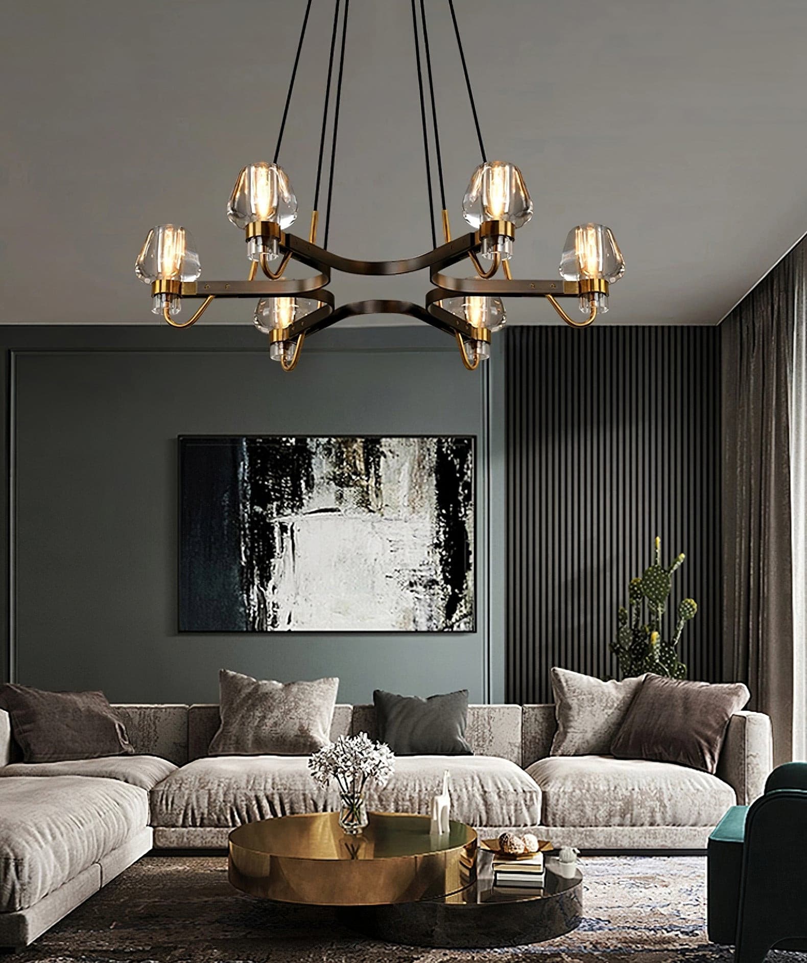 RAVENHURST CRYSTAL SPHERE CHANDELIER