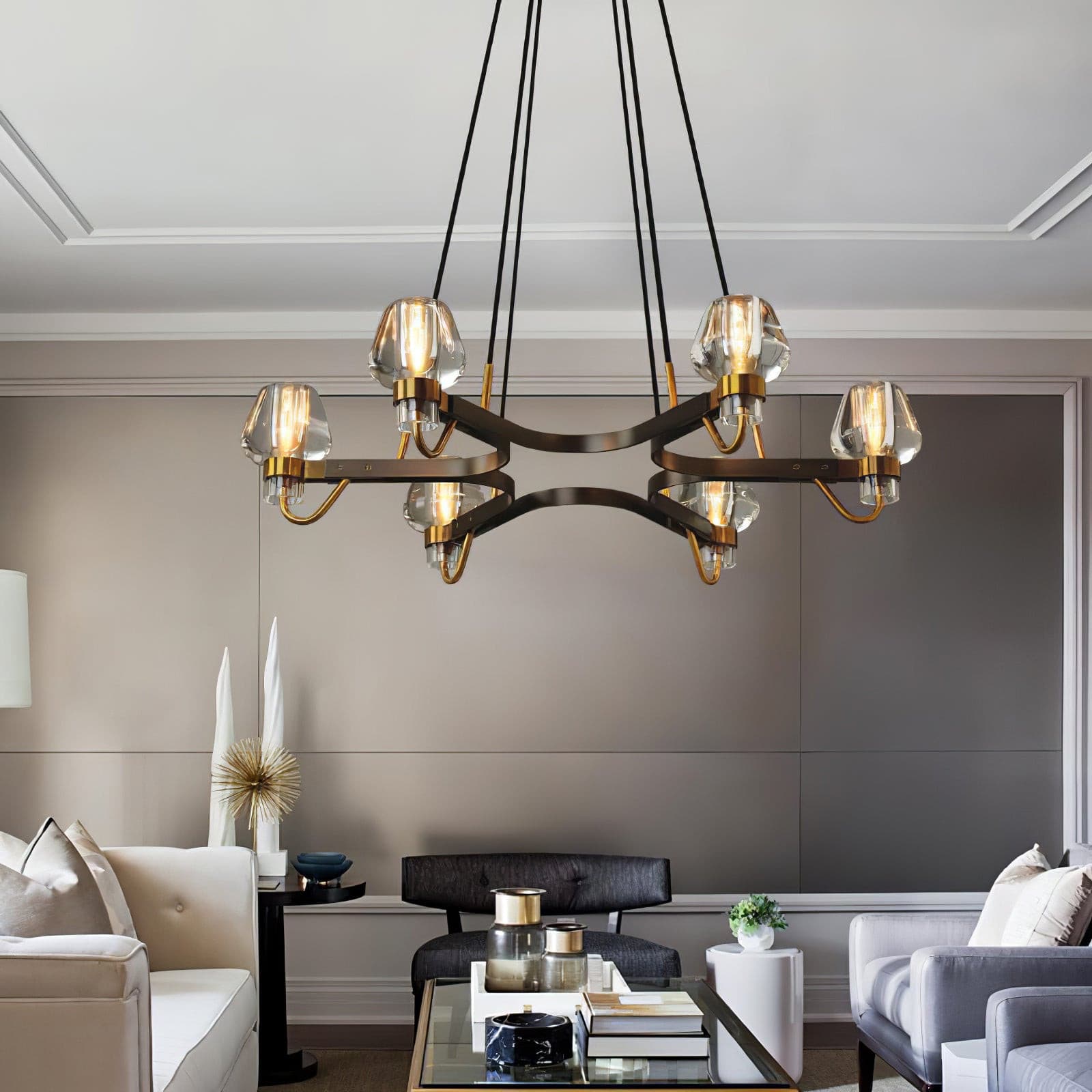 RAVENHURST CRYSTAL SPHERE CHANDELIER