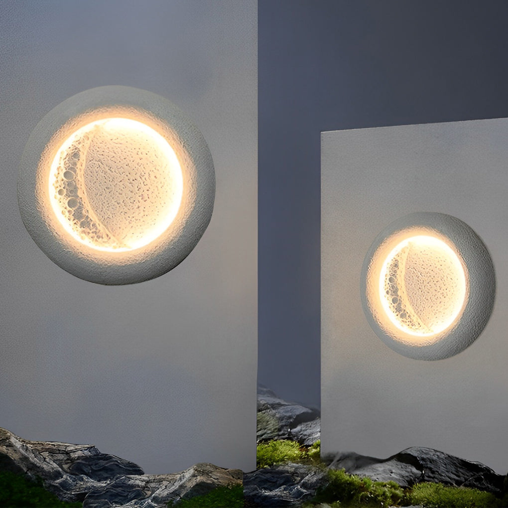 ASTRAL GLOW CRESCENT OUTDOOR LED WALL LANTERN