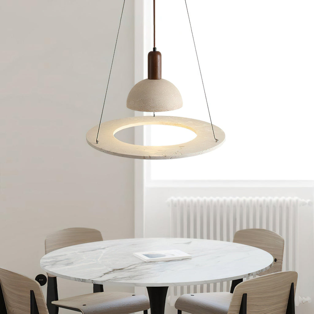 RAVENSCROFT TRAVERTINE ILLUMINATION PENDANT