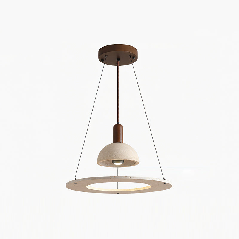 RAVENSCROFT TRAVERTINE ILLUMINATION PENDANT