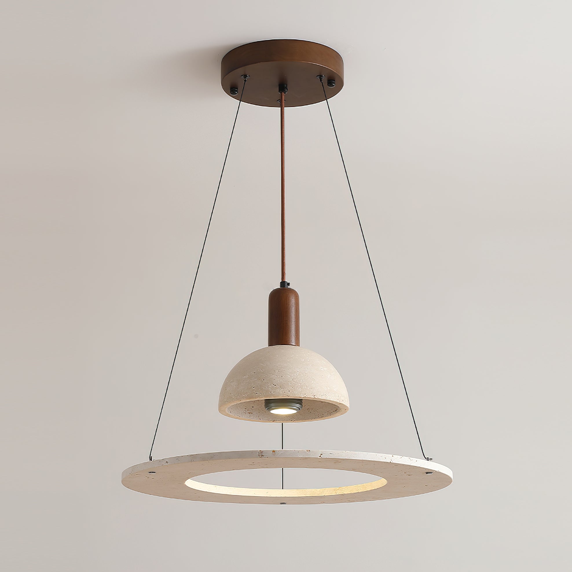 RAVENSCROFT TRAVERTINE ILLUMINATION PENDANT