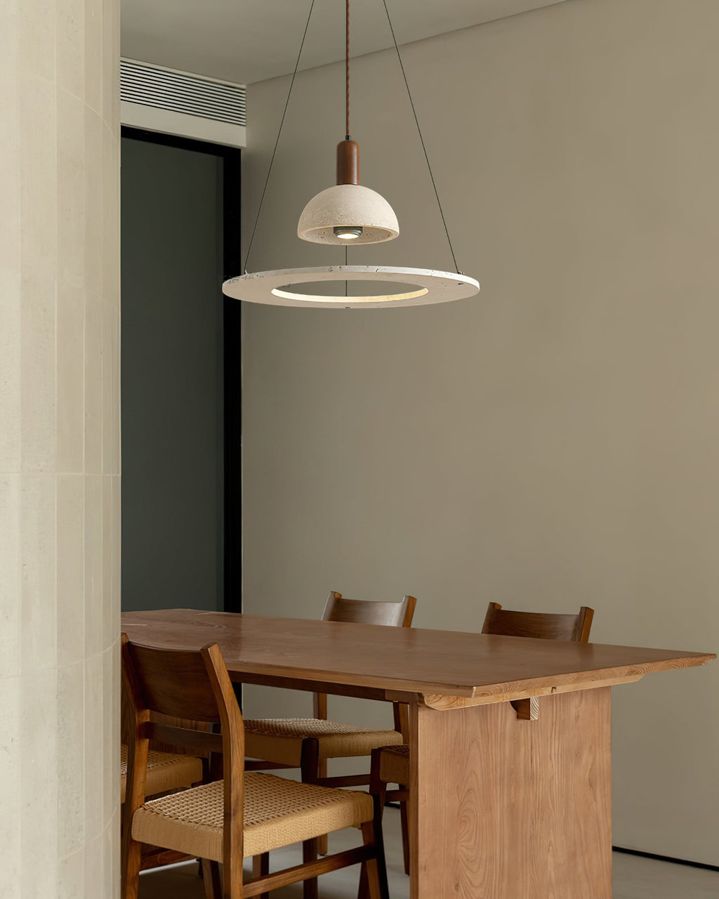 RAVENSCROFT TRAVERTINE ILLUMINATION PENDANT