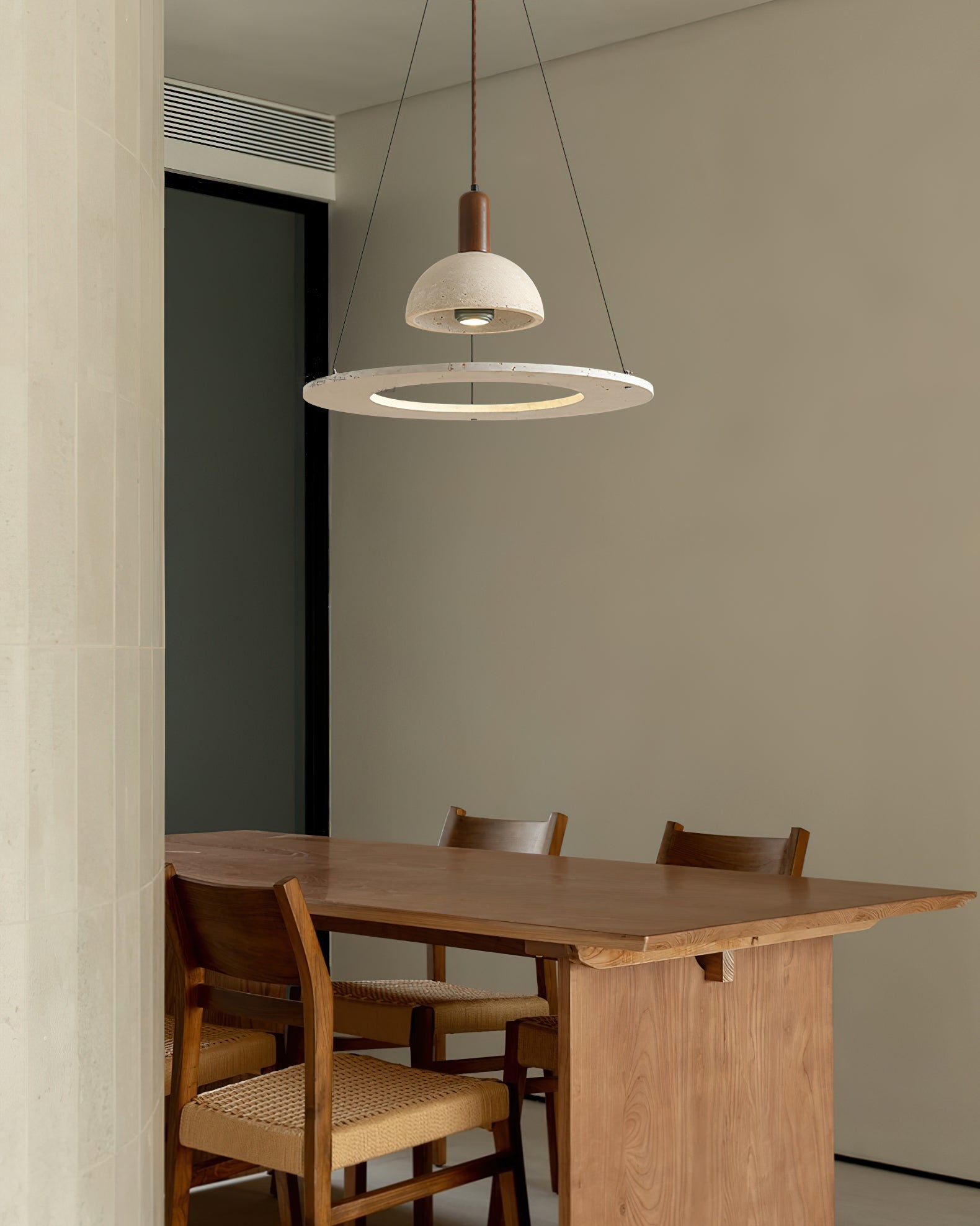 RAVENSCROFT TRAVERTINE ILLUMINATION PENDANT