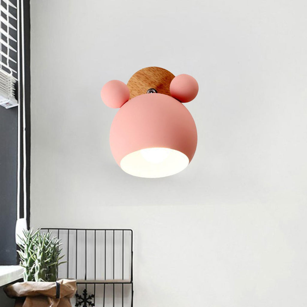 WHIMSY MOUSE PORTRAIT WALL SCONCE