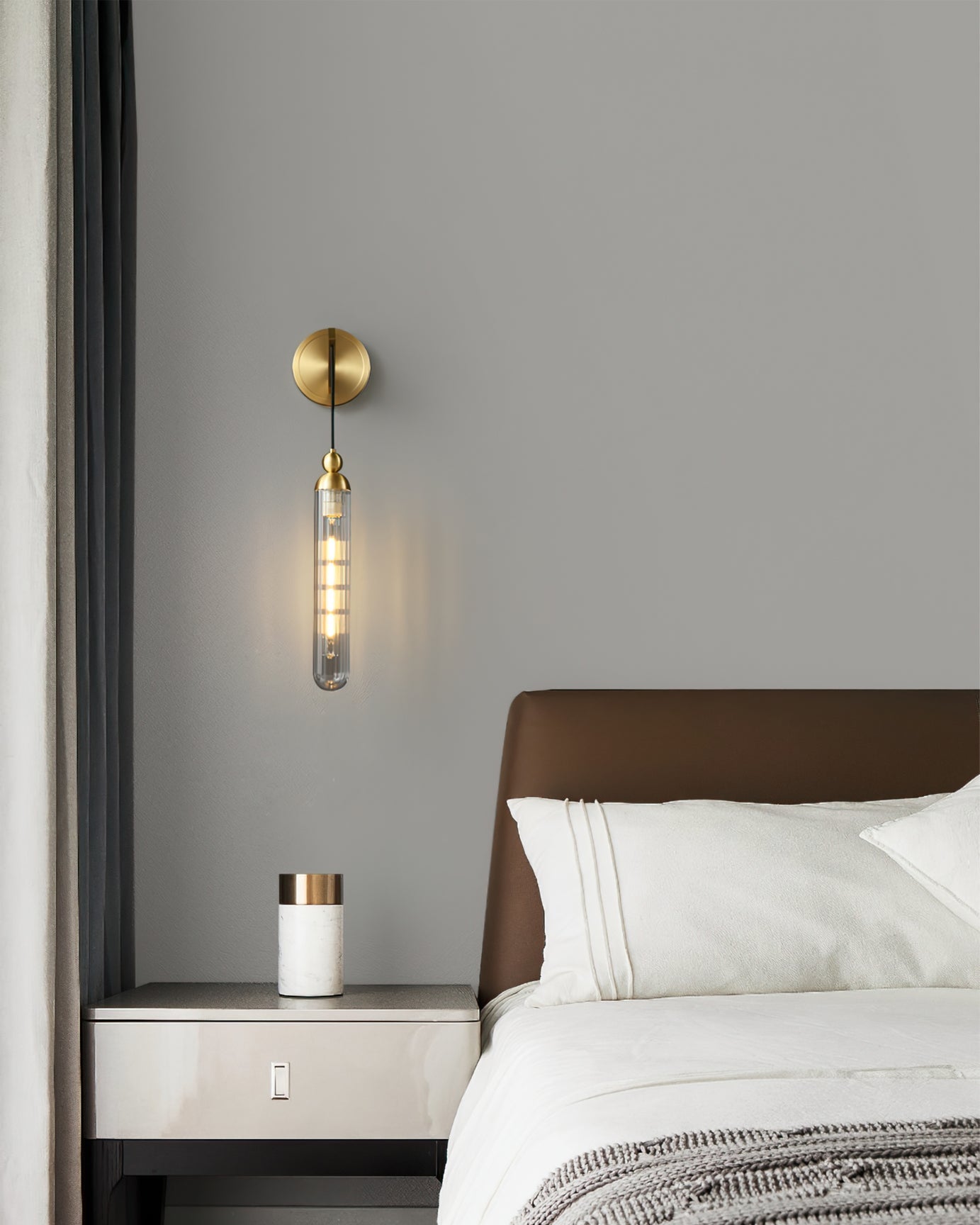Ravenswood Vintage Brass Wall Sconce