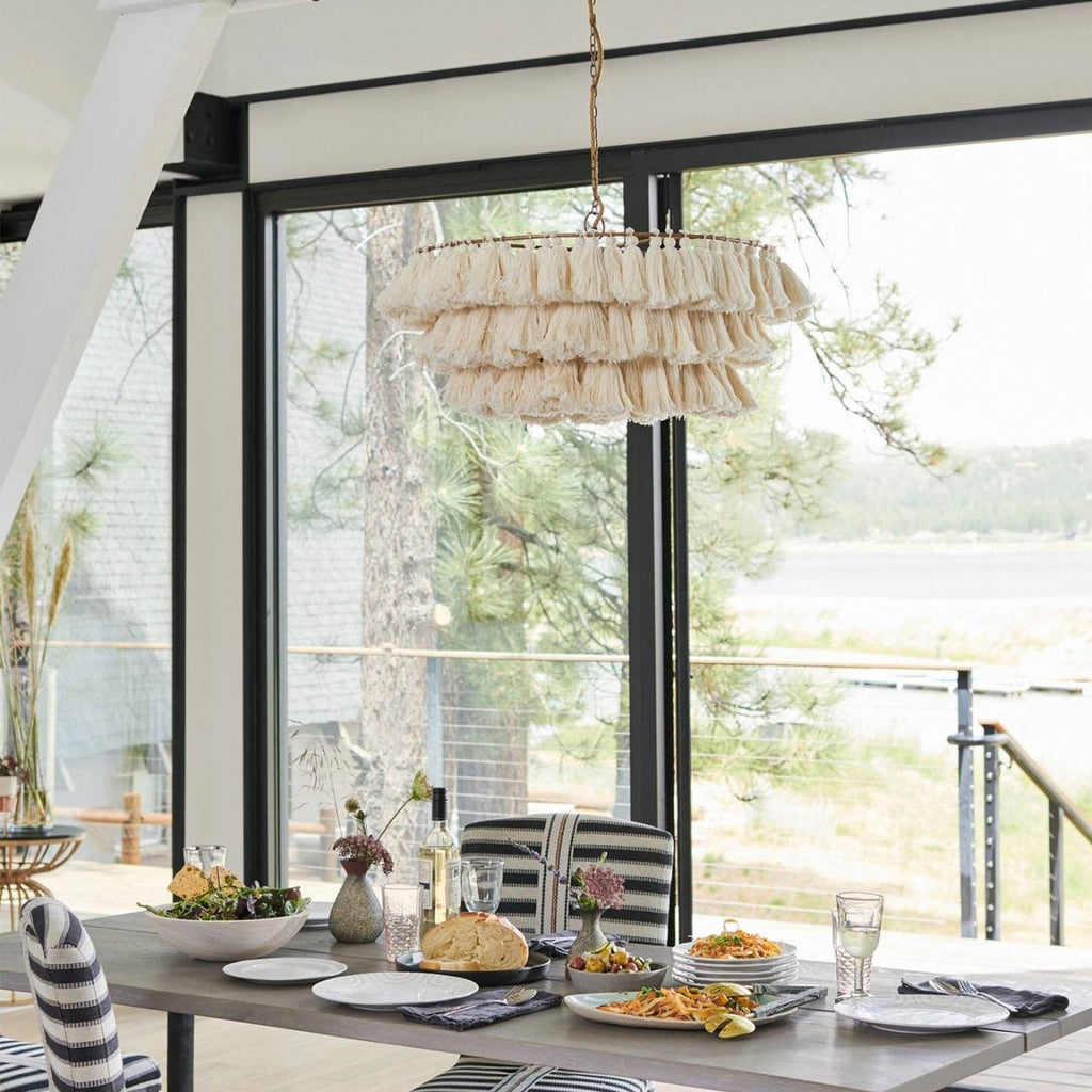 WILLOUGHBY PRISMATIC TASSEL CEILING LAMP