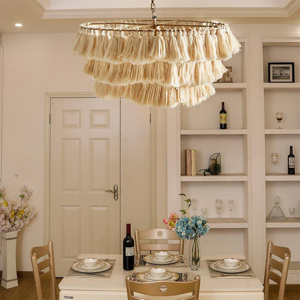 WILLOUGHBY PRISMATIC TASSEL CEILING LAMP